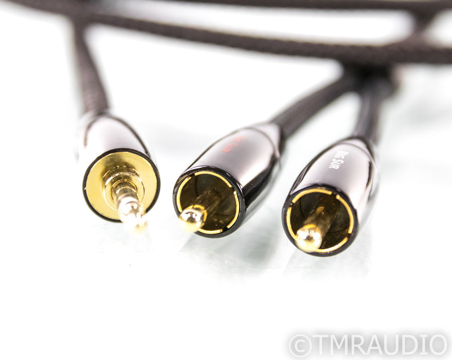 Audioquest Big Sur Y-Splitter Cable; 1/8" to RCA; Single 1.5m Interconnect