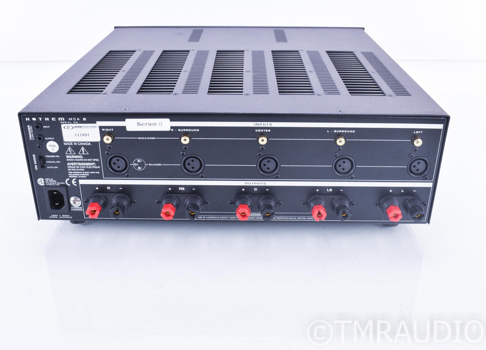 Anthem MCA-5 Series II 5 Channel Power Amplifier; MCA5 S2
