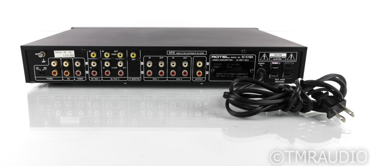 Rotel RC-870BX Stereo Preamplifier; RC807BX