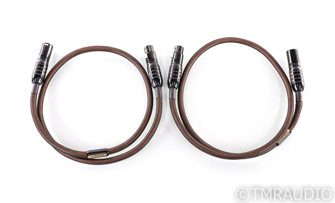 WireWorld Eclipse 6 XLR Cables; 1m Pair Balanced Interconnects