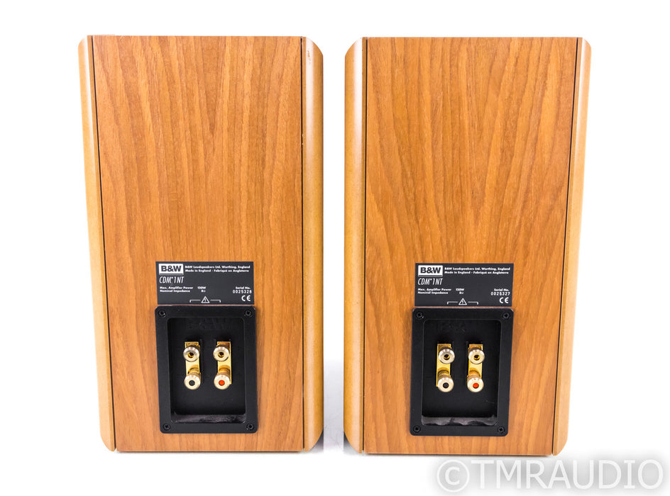 B&W CDM1NT Bookshelf Speakers; Cherrywood Pair; CDM-1NT