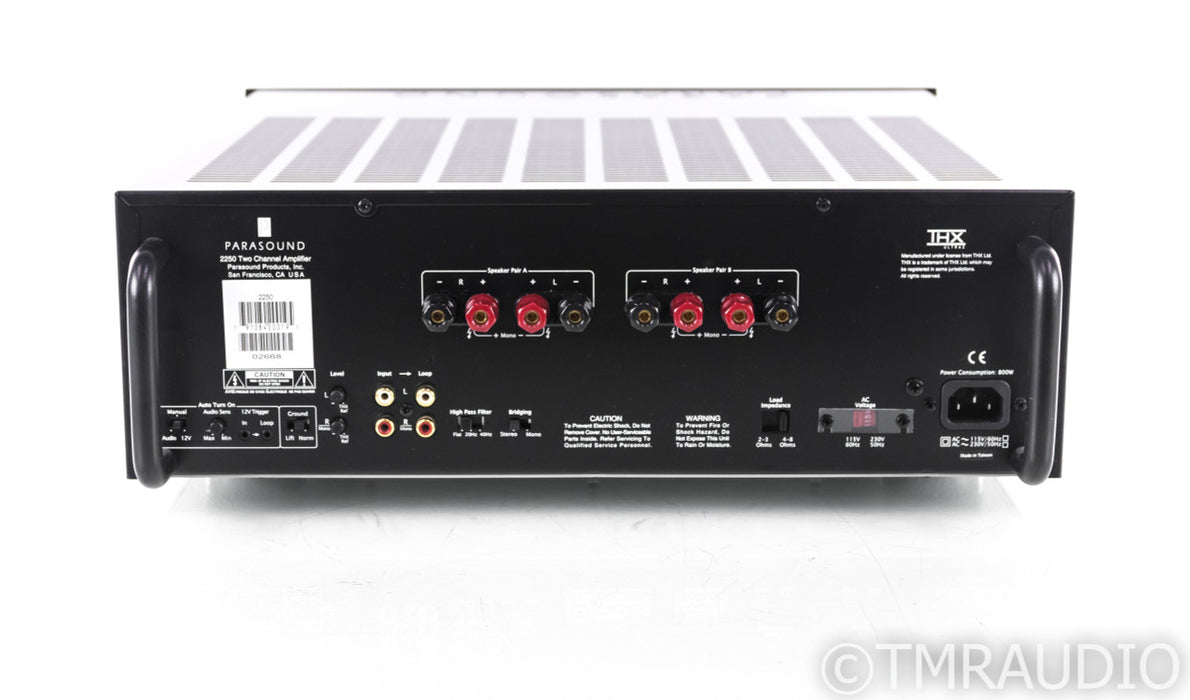 Parasound New Classic 2250 Stereo Power Amplifier