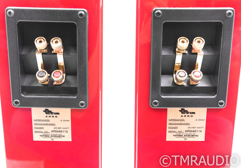 Totem Arro Floorstanding Speakers; Fire (Red) Pair