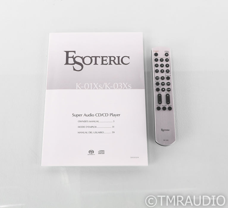 Esoteric K-03Xs CD / SACD Player; K03Xs; Remote