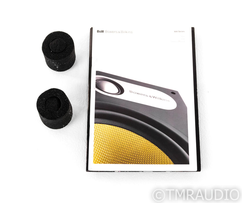 B&W 686 Bookshelf Speakers; Red Cherry Pair