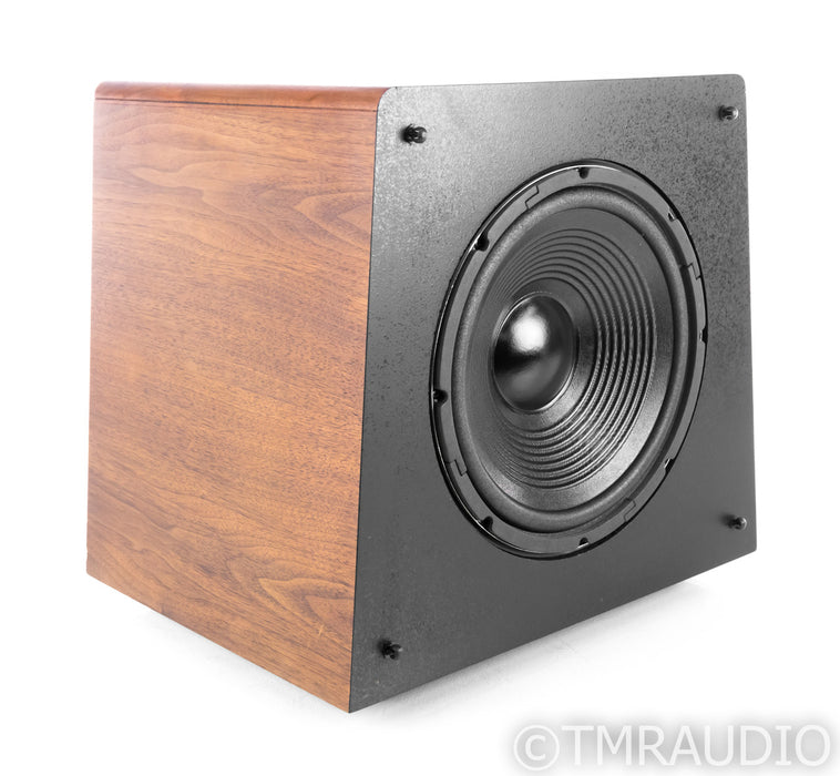 M&K Sound V-1B Vintage 12" Powered Subwoofer; Walnut; V1B (Volkswoofer)