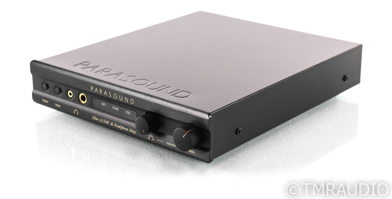 Parasound ZDac v.2 DAC / Headphone Amplifier; Black