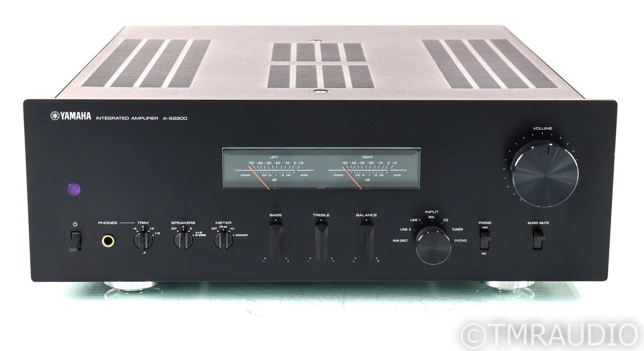 Yamaha A-S2200 Stereo Integrated Amplifier; AS2200; Black; Remote