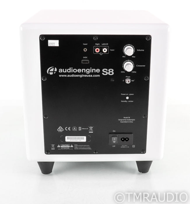 Audioengine S8 Powered 8" Subwoofer; White