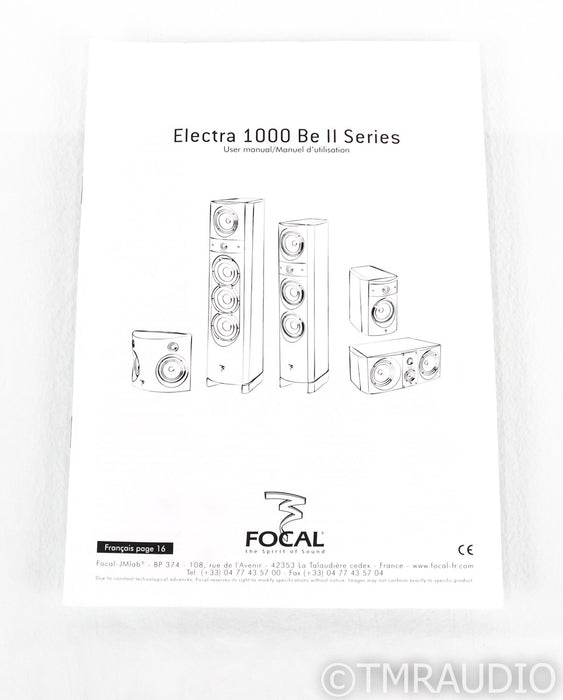 Focal Electra CC 1008 Be II Center Channel Speaker; Black Lacquer