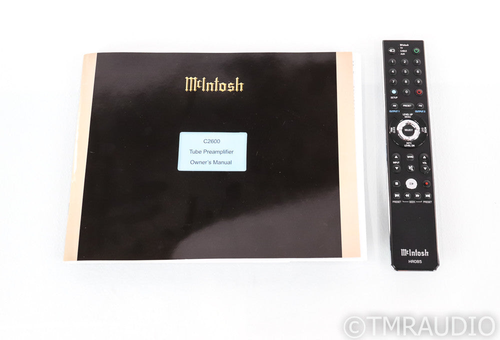 McIntosh C2600 Stereo Tube Preamplifier; C-2600; MM Phono; Remote