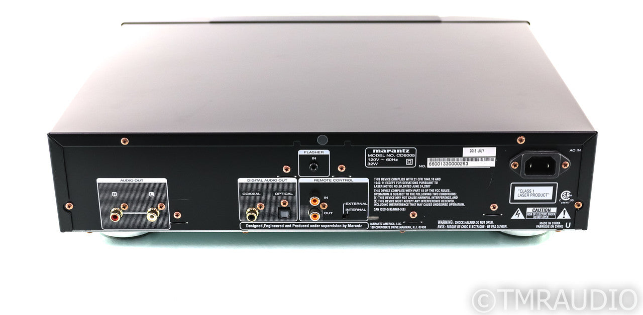 Marantz CD6005 CD Player; CD-6005; Remote; Very Low Hours