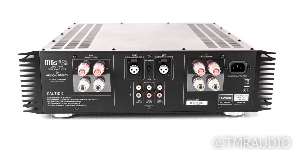 Musical Fidelity M6s PRX Stereo Power Amplifier; Open Box w/ Warranty