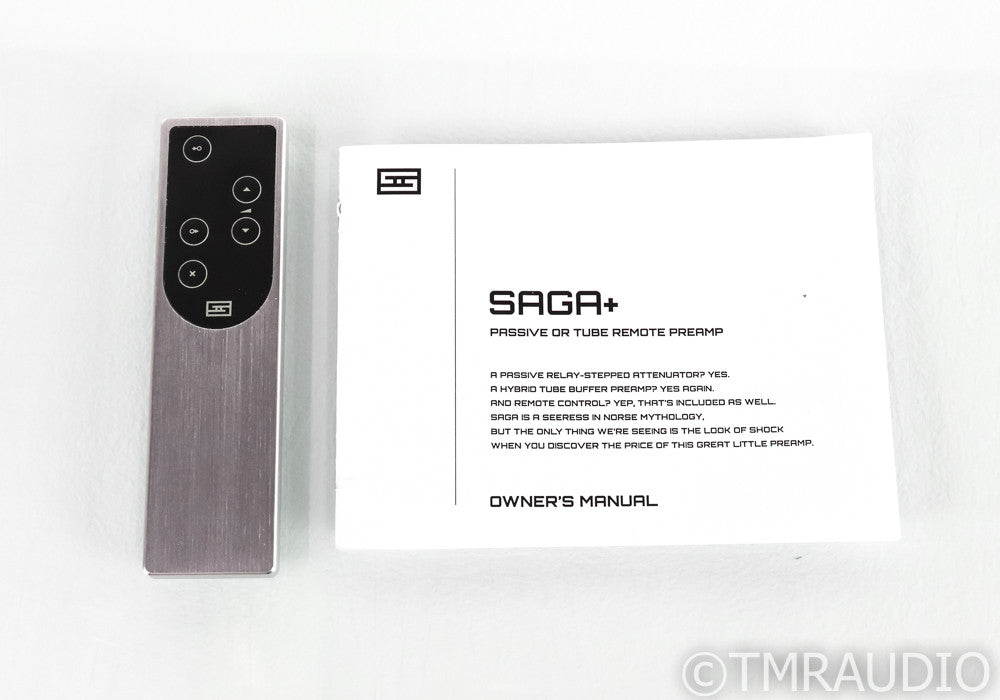 Schiit Saga+ Stereo Tube Hybrid Preamplifier; Saga Plus; Remote