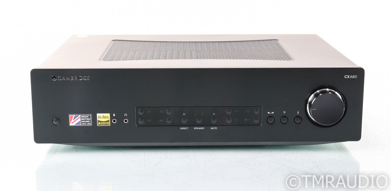Cambridge Audio CXA80 Stereo Integrated Amplifier; CX-A80; Black; Remote