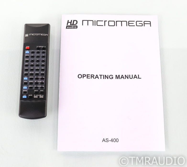 Micromega AS-400 Stereo Integrated Amplifier; AS400; MM Phono; AS-IS (No Output)