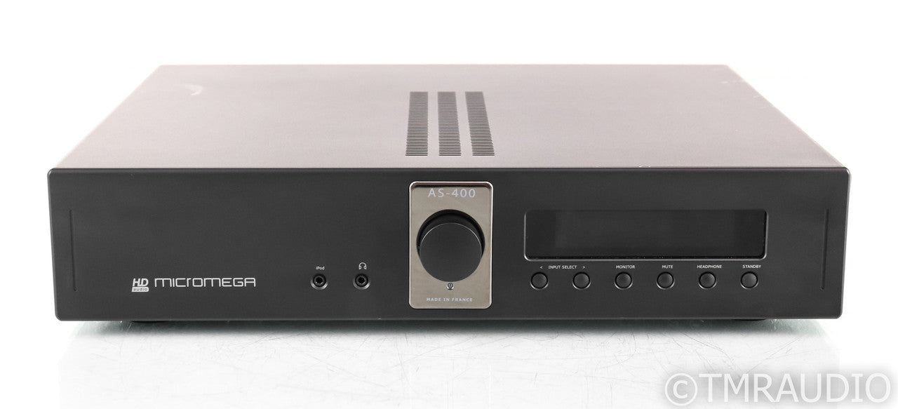 Micromega AS-400 Stereo Integrated Amplifier; AS400; MM Phono; AS-IS (No Output)