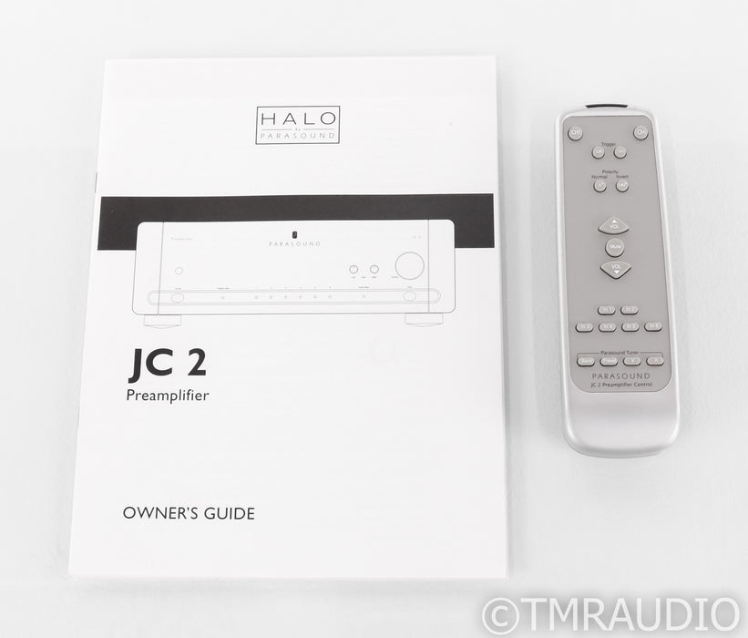 Parasound Halo JC 2 Stereo Preamplifier; JC2; Silver; Remote