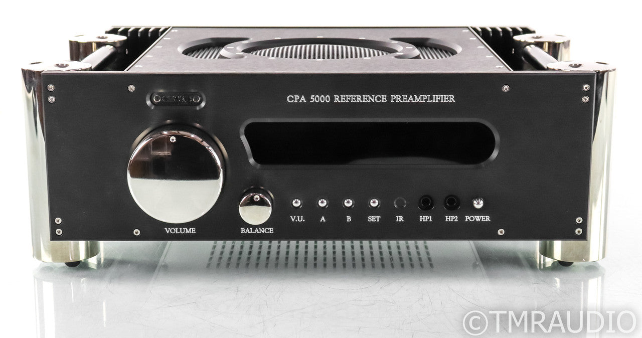 Chord Electronics CPA 5000 Stereo Preamplifier; CPA5000; Black; Nickel Integra Legs