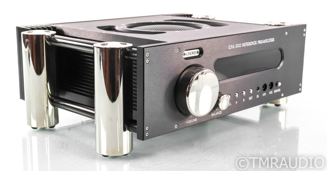 Chord Electronics CPA 5000 Stereo Preamplifier; CPA5000; Black; Nickel Integra Legs