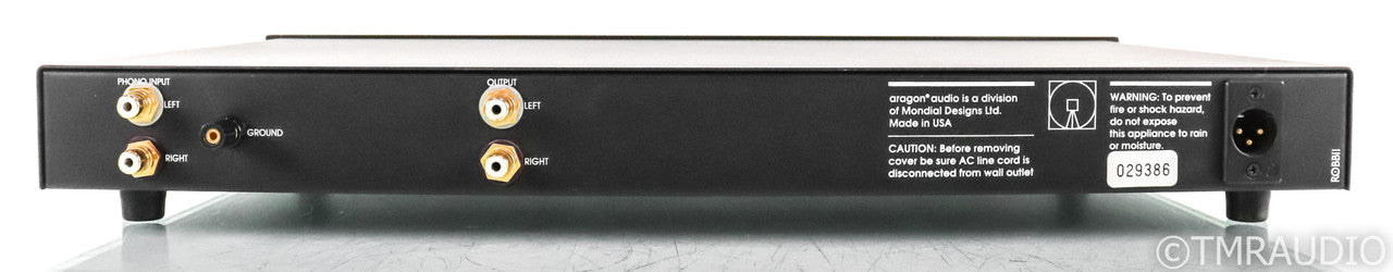 Aragon 47k MM Phono Preamplifier; Black; External ISP Power Supply