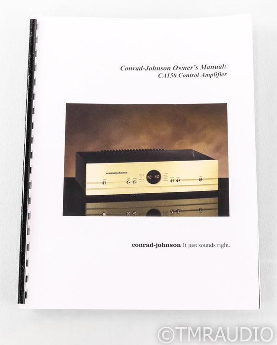Conrad Johnson CA150 Stereo Integrated Amplifier; Remote