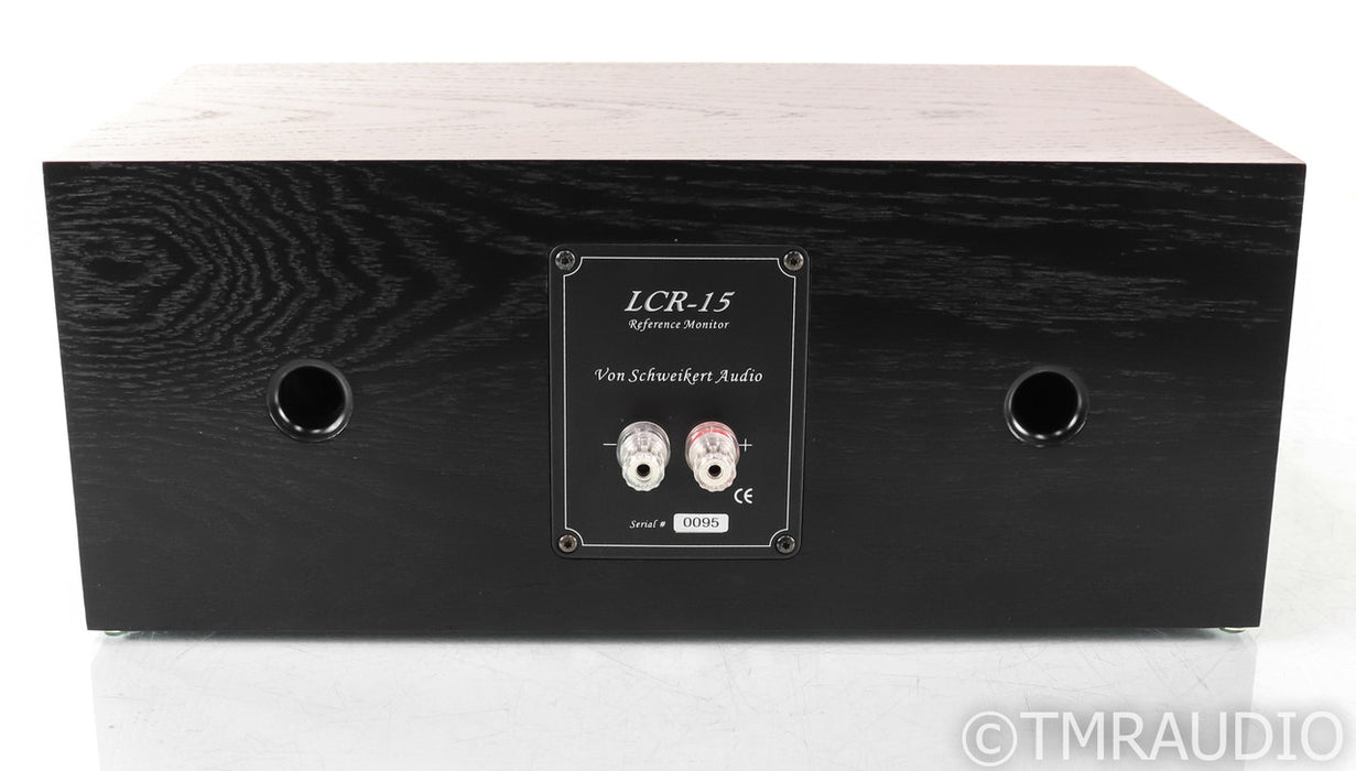 Von Schweikert LCR-15 Center Channel Speaker; Black Ash Single; LCR15
