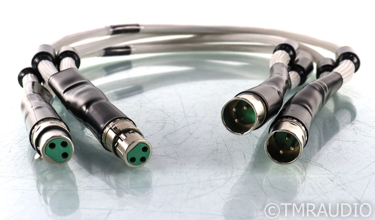Virtual Dynamics Nite Platinum XLR Cables; 1m Pair Balanced Interconnects