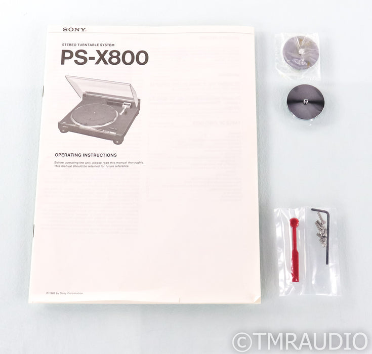 Sony PS-X800 Vintage Turntable; Lyra Delos Cartridge; PSX800; Recently Serviced