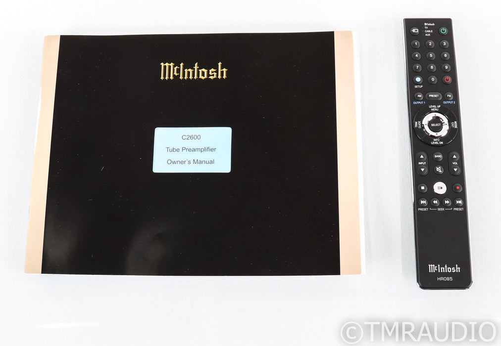 McIntosh C2600 Stereo Tube Preamplifier; C-2600; DAC; MM / MC Phono; Remote