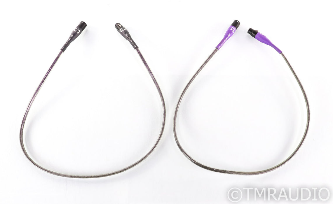 Analysis Plus Silver Oval-In XLR Cables; 1m Pair Balanced Interconnects; 1m Pair Balanced Interconnects