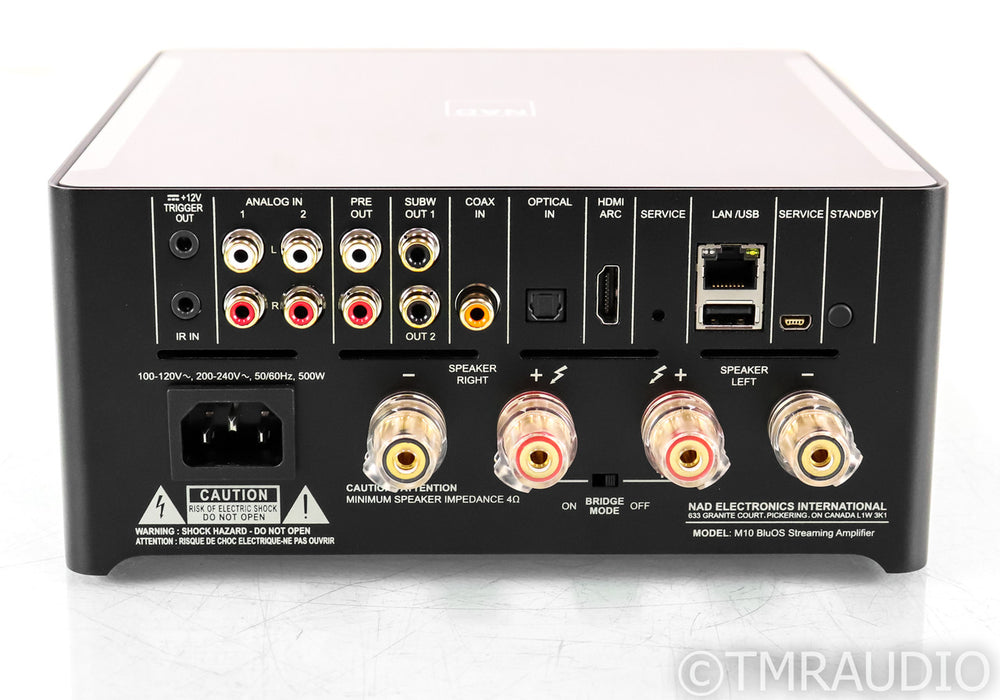 NAD Masters M10 Streaming Integrated Amplifier; M-10; BluOS; Black