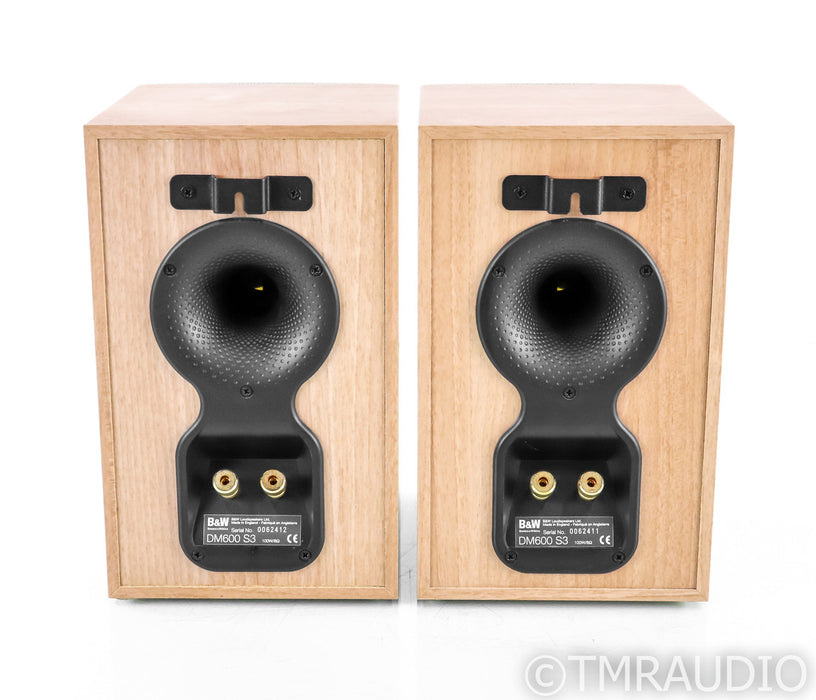 B&W DM 600 S3 Bookshelf Speakers; DM600S3; Sorrento Oak Pair
