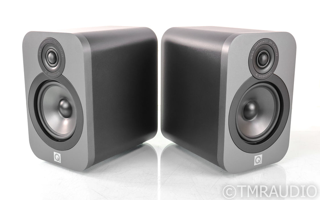 Q Acoustics 3020 Bookshelf Speakers; Matte Graphite Pair