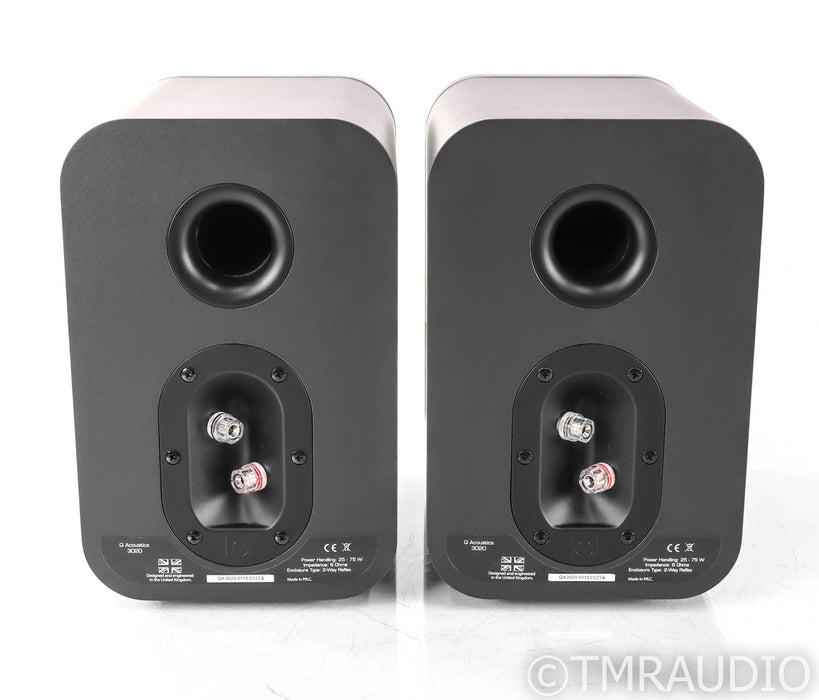 Q Acoustics 3020 Bookshelf Speakers; Matte Graphite Pair