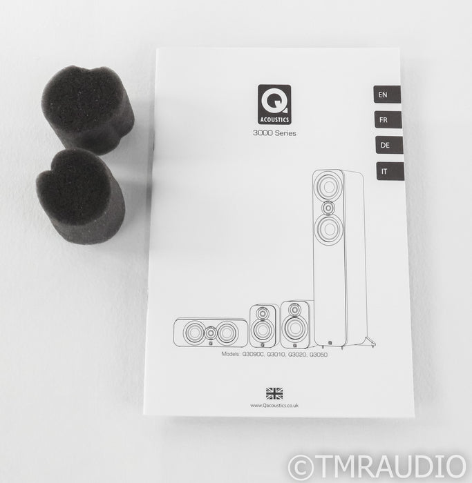 Q Acoustics 3020 Bookshelf Speakers; Matte Graphite Pair