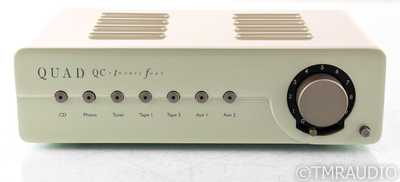 Quad QC-24 Stereo Tube Hybrid Preamplifier; QC24; MM / MC Phono; Twenty Four