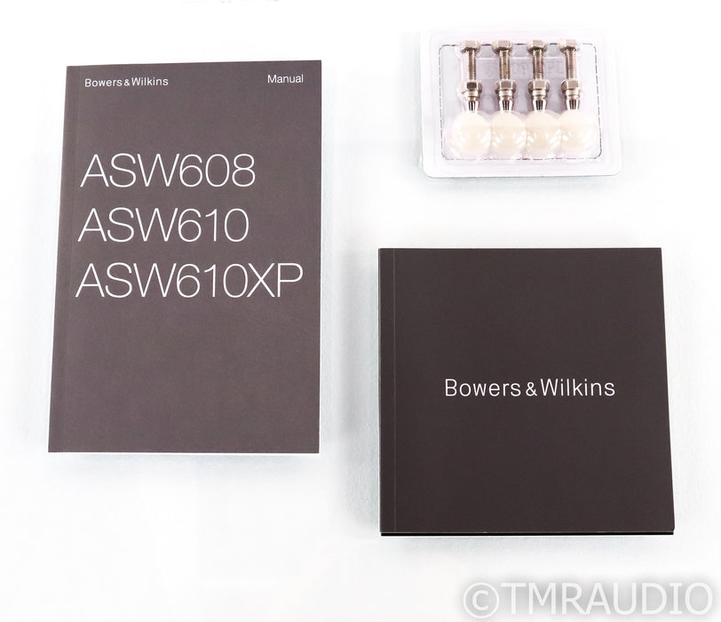B&W ASW610 10" Powered Subwoofer; ASW 610; Black Ash