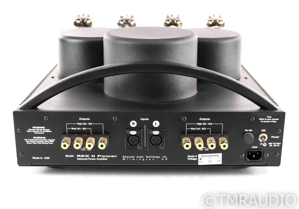 BAT REX II Stereo Tube Power Amplifier; Balanced Audio Technology; Rex 2
