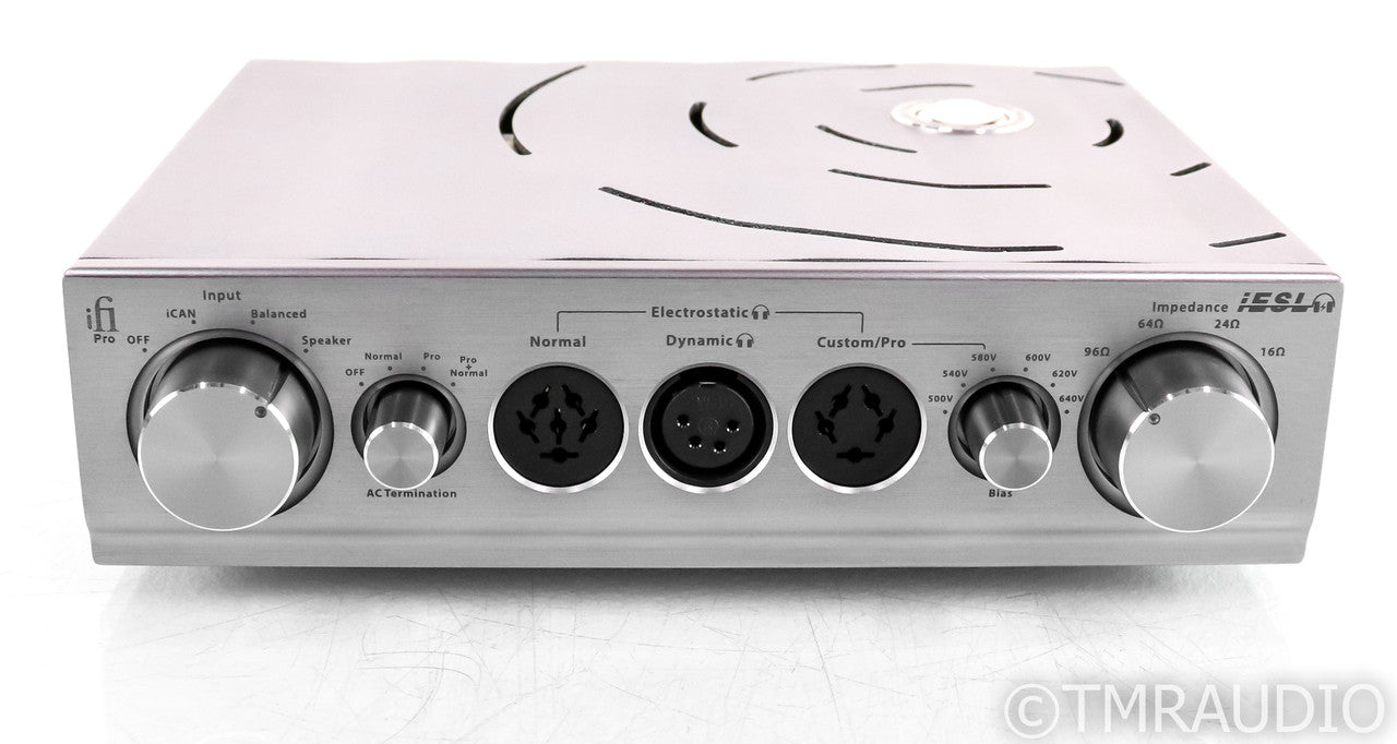 ifi Pro iESL Electrostatic Headphone Amplifier; Silver; Balanced