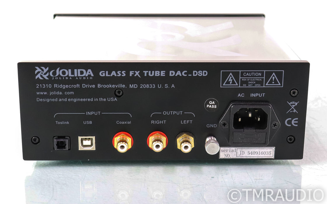 Jolida Glass FX Tube DAC; DSD; D/A Converter