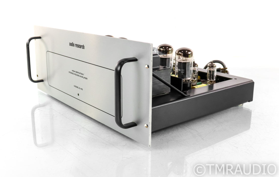 Audio Research D40 Vintage Stereo Tube Power Amplifier; D-40; Silver