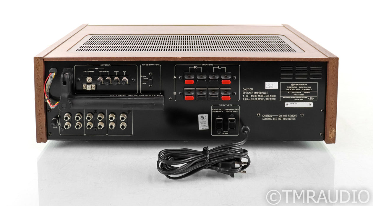 Pioneer SX-880 Vintage Stereo AM / FM Receiver; SX880; MM Phono