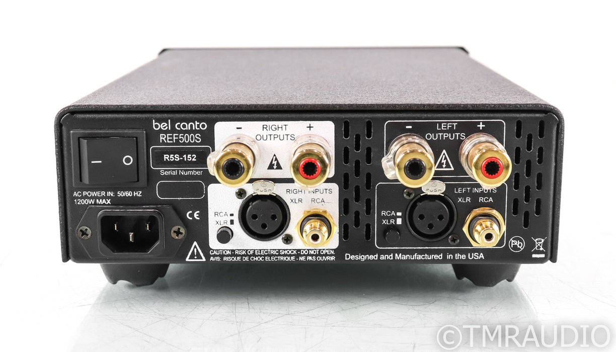 Bel Canto e.One REF500s Stereo Power Amplifier; Black; REF-500s