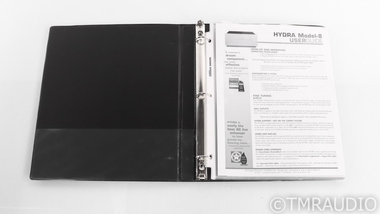 Shunyata Research Hydra Model 8 AC Power Line Conditioner; H9; C19