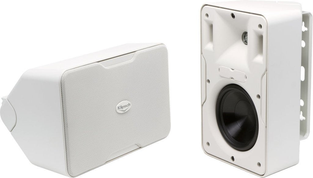 Klipsch CP-6 Indoor / Outdoor Speakers; White Pair; CP6; Wall Mountable (New)