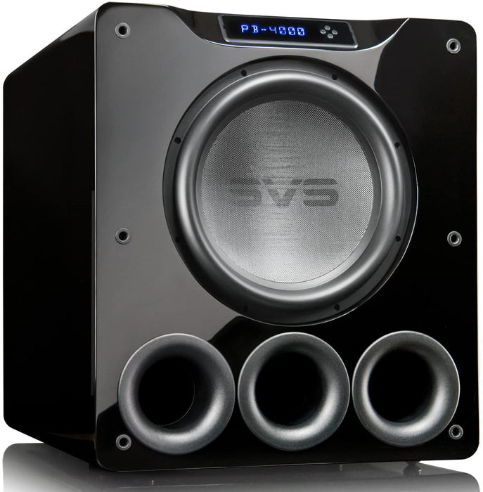 SVS PB-4000 13.5" Powered Subwoofer; PB4000; Piano Gloss Black (New)