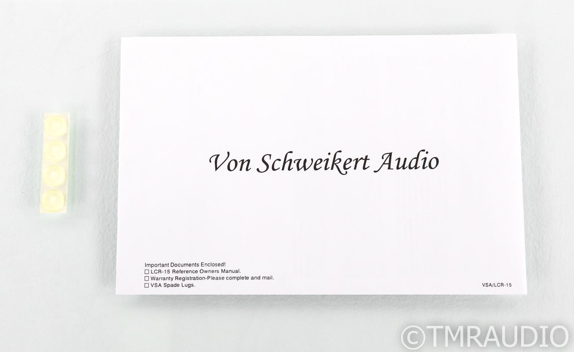 Von Schweikert LCR-15 Center Channel Speaker; Black Ash; LCR15