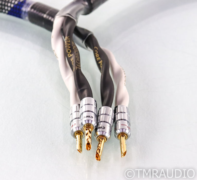 Core Power Defiant Gold Speaker Cables; 2.5m Pair