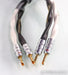 Core Power Defiant Gold Speaker Cables; 2.5m Pair